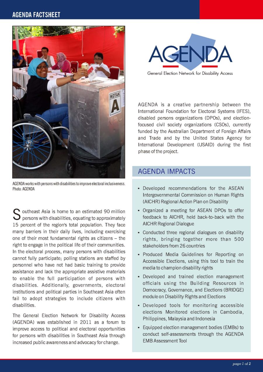 AGENDA Factsheet (English)