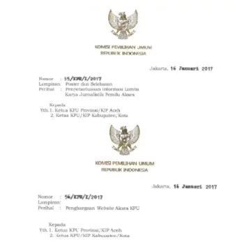 KPU Circullar Letter