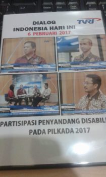 AGENDA talk show at TVRI on Voters with Disabilities, Jakarta, 2017-03-06