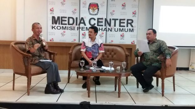Media dicussion at KPU Media Center, Jakarta, 2017--02-24