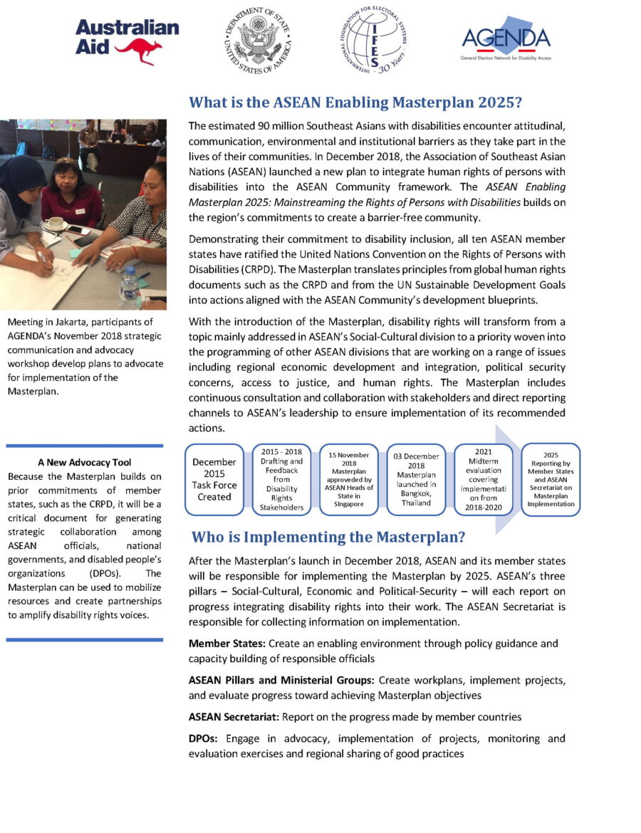 Enabling Masterplan Factsheet: General Information